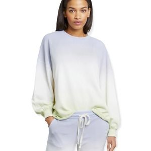 Rails Reeves Blue Mint Dip Dye Terry Sweatshirt Women's Size XS